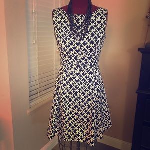Talbot Black Print Dress